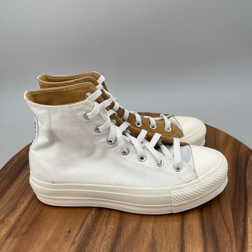 Chuck Taylor All Star Lift Platform Shoes Womens 9 White By You Casual Skate